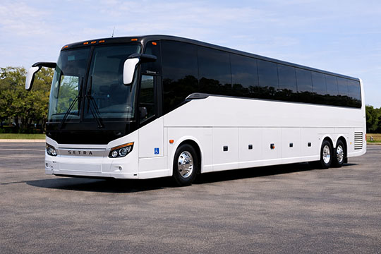 56-passenger charter bus available for charter in Great Falls, MT