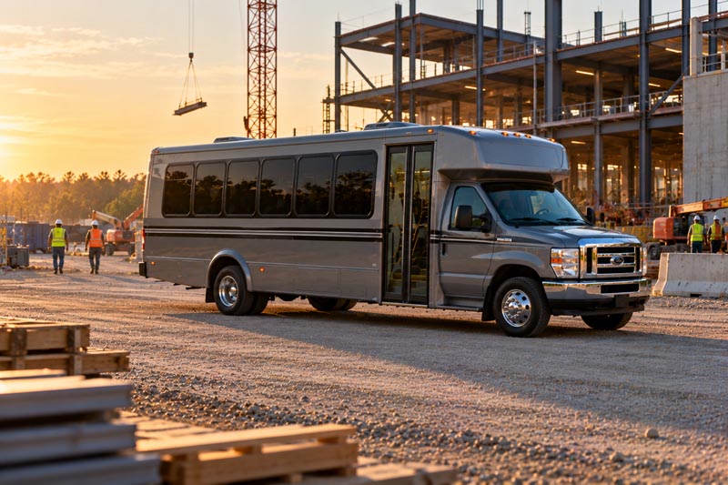 Construction Site Shuttle Bus Rentals in Great Falls, MT